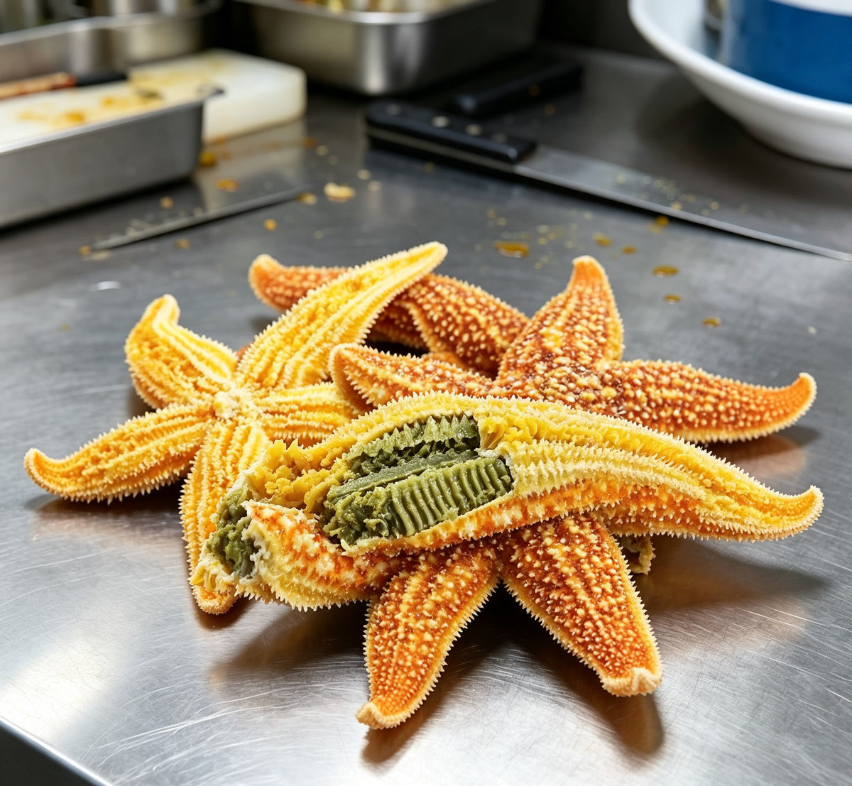 Golden Sea Stars - Wild-Caught, Ready to Serve