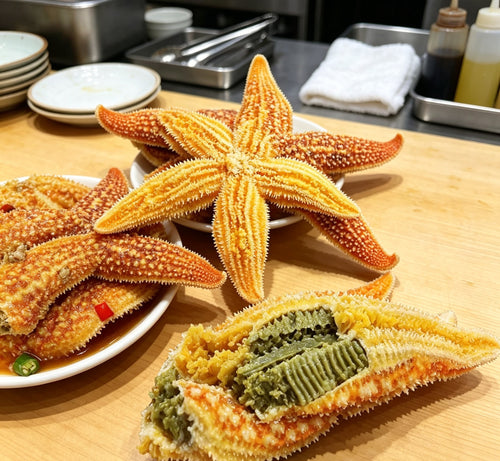 Golden Sea Stars - Wild-Caught, Ready to Serve