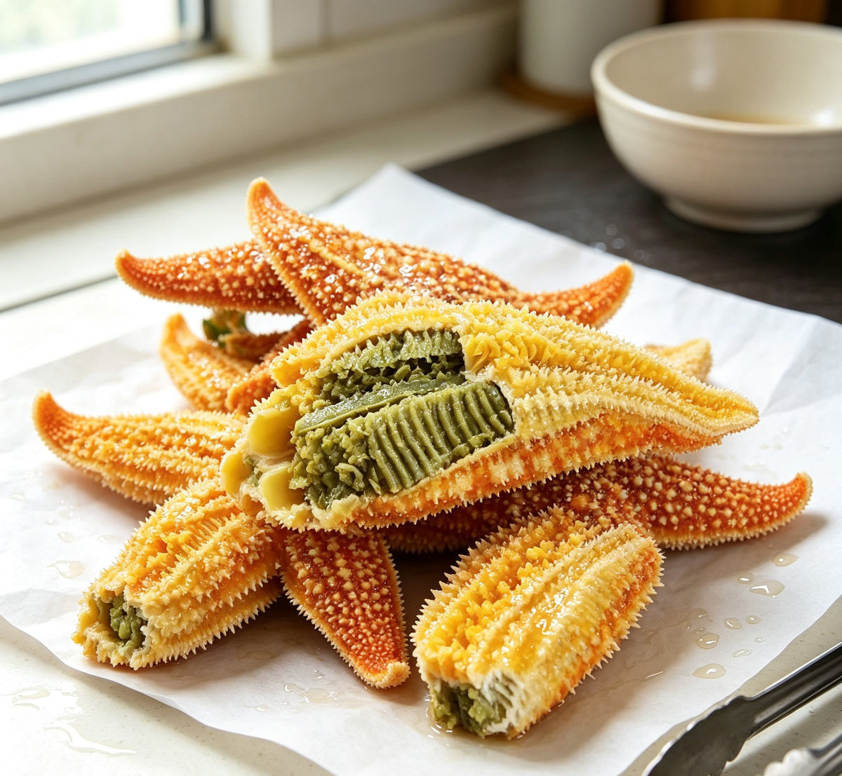 Golden Sea Stars - Wild-Caught, Ready to Serve