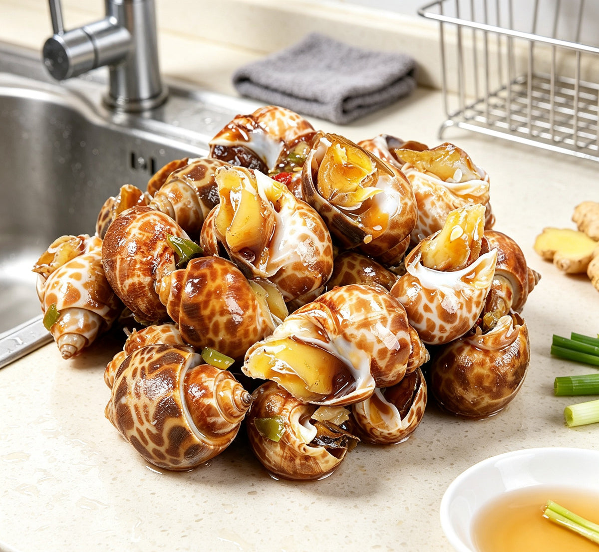 Marinated Sea Snails - Savoury Herb & Spice Glaze